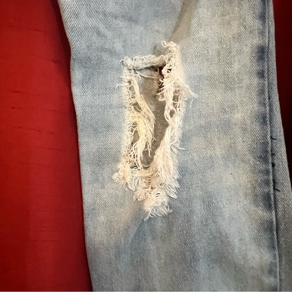 Trill Nation Distressed Skinny Jeans – Light Wash - Picture 4 of 14